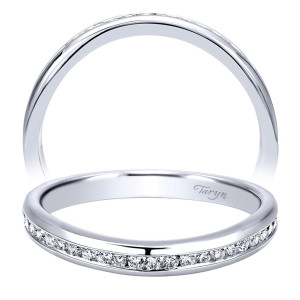 Taryn 14 Karat White Gold Straight Wedding Band TW911772R0W44JJ