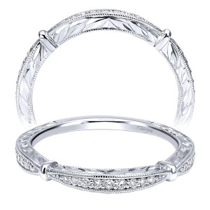 Taryn 14 Karat White Gold Straight Wedding Band TW911783R2W44JJ