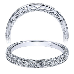 Taryn 14 Karat White Gold Straight Wedding Band TW911797R0W44JJ