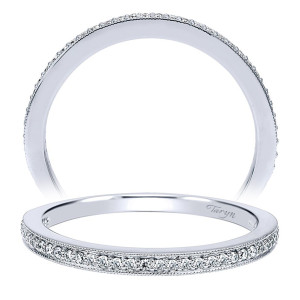 Taryn 14 Karat White Gold Straight Wedding Band TW911867R0W44JJ