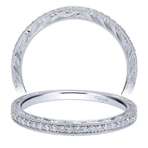 Taryn 14 Karat White Gold Straight Wedding Band TW911880R0W44JJ