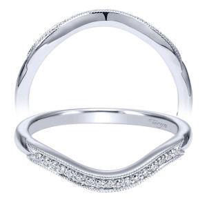 Taryn 14 Karat White Gold Curved Wedding Band TW911899R0W44JJ