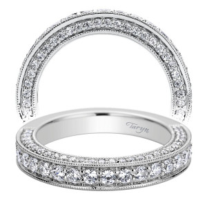 Taryn 14 Karat White Gold Straight Wedding Band TW9251W44JJ