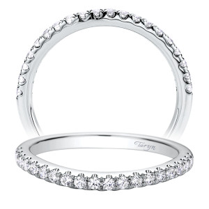 Taryn 14 Karat White Gold Curved Wedding Band TW9257W44JJ