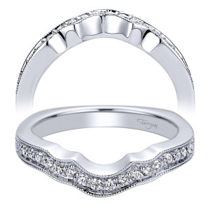 Taryn 14 Karat White Gold Curved Wedding Band TW9270W44JJ