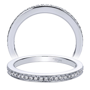 Taryn 14 Karat White Gold Straight Wedding Band TW9334W44JJ