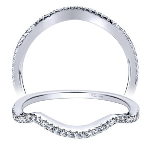 Taryn 14 Karat White Gold Curved Wedding Band TW9337W44JJ