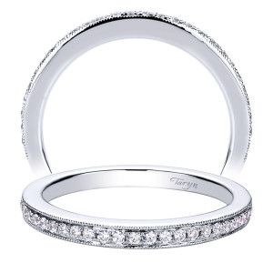 Taryn 14 Karat White Gold Straight Wedding Band TW9363W44JJ