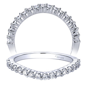 Taryn 14 Karat White Gold Curved Wedding Band TW9391W44JJ