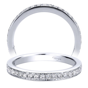 Taryn 14 Karat White Gold Straight Wedding Band TW9397W44JJ