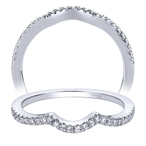 Taryn 14 Karat White Gold Curved Wedding Band TW9408W44JJ