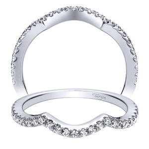 Taryn 14 Karat White Gold Curved Wedding Band TW9409W44JJ