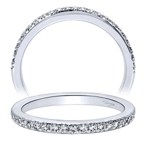 Taryn 14 Karat White Gold Straight Wedding Band TW9784W44JJ