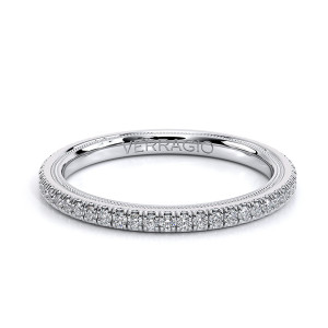 Verragio TR120W 18 Karat wedding band, with beaded edge detail