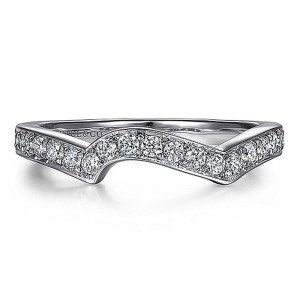Gabriel 14 Karat White Gold Matching Wedding Band WB11096W44JJ