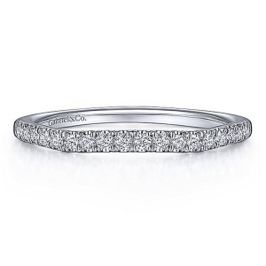 Gabriel 14 Karat White Gold Matching Wedding Band WB11794S3W44JJ