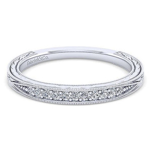 Gabriel 14 Karat White Gold Matching Wedding Band WB11827M6W44JJ