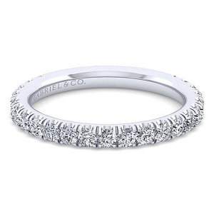 Gabriel 14 Karat White Gold Matching Wedding Band WB13651W44JJ