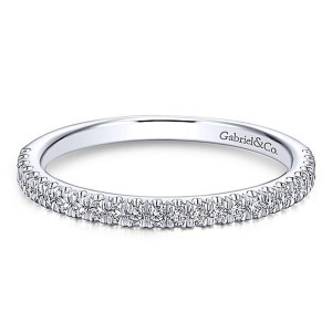 Gabriel 14 Karat White Gold Matching Wedding Band WB13903R4W44JJ