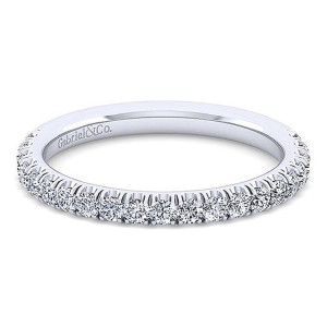 Gabriel 14 Karat White Gold Matching Wedding Band WB13904M4W44JJ