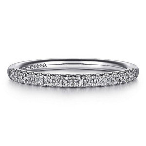 Gabriel 14 Karat White Gold Matching Wedding Band WB14658R2W44JJ