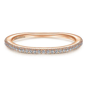 Gabriel 14Rose Gold Matching Wedding Band WB14841R4K44JJ