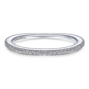 Gabriel 14 Karat White Gold Matching Wedding Band WB14841R4W44JJ