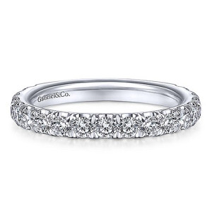 Gabriel 14 Karat White Gold Matching Wedding Band WB14941R8W44JJ