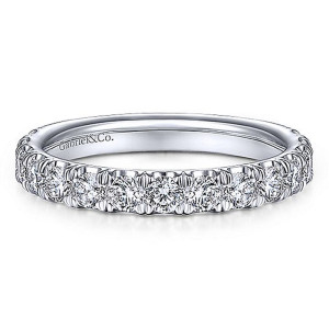 Gabriel 14 Karat White Gold Matching Wedding Band WB15121R8W44JJ