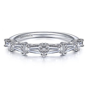 Gabriel 14 Karat White Gold Matching Wedding Band WB15179R4W43JJ