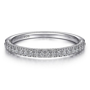 Gabriel 14 Karat White Gold Matching Wedding Band WB15183R3W44JJ