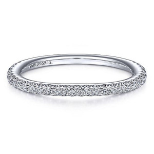 Gabriel 14 Karat White Gold Matching Wedding Band WB15198R4W44JJ