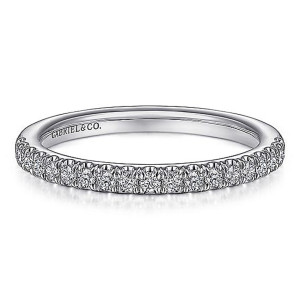 Gabriel 14 Karat White Gold Matching Wedding Band WB15245R3W44JJ