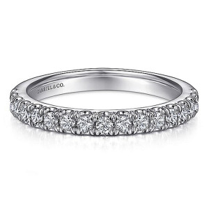Gabriel 14 Karat White Gold Matching Wedding Band WB15246R4W44JJ
