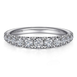 Gabriel 14 Karat White Gold Matching Wedding Band WB15250R8W44JJ