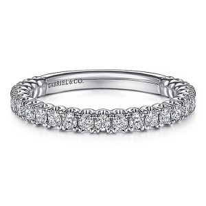 Gabriel 14 Karat White Gold Matching Wedding Band WB15269R4W44JJ
