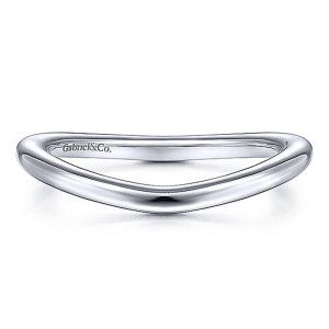 Gabriel 14 Karat White Gold Matching Wedding Band WB15399R4W4JJJ