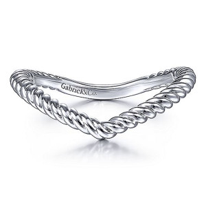 Gabriel 14 Karat White Gold Matching Wedding Band WB15402R4W4JJJ