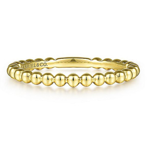 Gabriel 14 Karat Yellow Gold Straight Wedding Band WB15532R4Y4JJJ