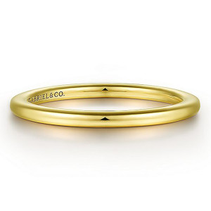 Gabriel 14 Karat Yellow Gold Straight Wedding Band WB15542R4Y4JJJ