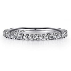 Gabriel 14 Karat White Gold Matching Wedding Band WB15545R4W44JJ