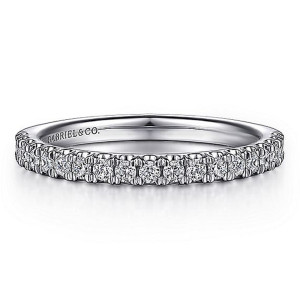 Gabriel 14 Karat White Gold Matching Wedding Band WB15620R6W44JJ