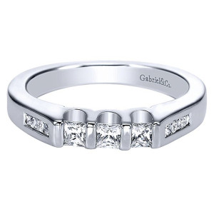 Gabriel 14 Karat Straight Matching Wedding Band WB3908W44JJ