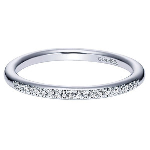 Gabriel 14 Karat Straight Matching Wedding Band WB4275W44JJ