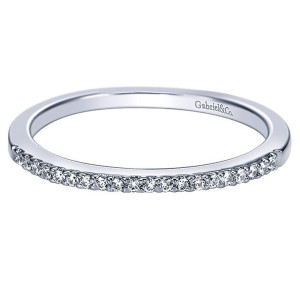 Gabriel 14 Karat Straight Matching Wedding Band WB4285W44JJ