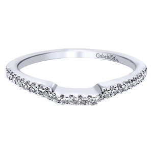 Gabriel 14 Karat Curved Matching Wedding Band WB4302W44JJ