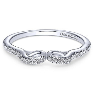 Gabriel 14 Karat Curved Matching Wedding Band WB5332W44JJ