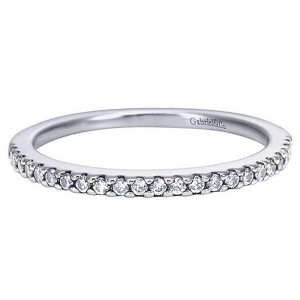 Gabriel 14 Karat Straight Matching Wedding Band WB5345W44JJ