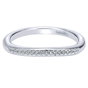 Gabriel 14 Karat Curved Matching Wedding Band WB5408W44JJ