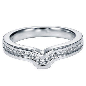 Gabriel 14 Karat Curved Matching Wedding Band WB5683W44JJ